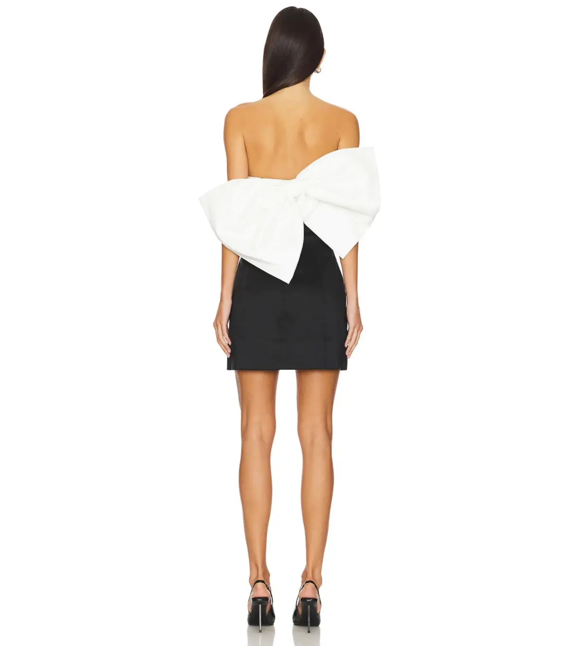 Rachel Gilbert Birdie Mini Dress Black & White Size 2/AU 10 - Image 4