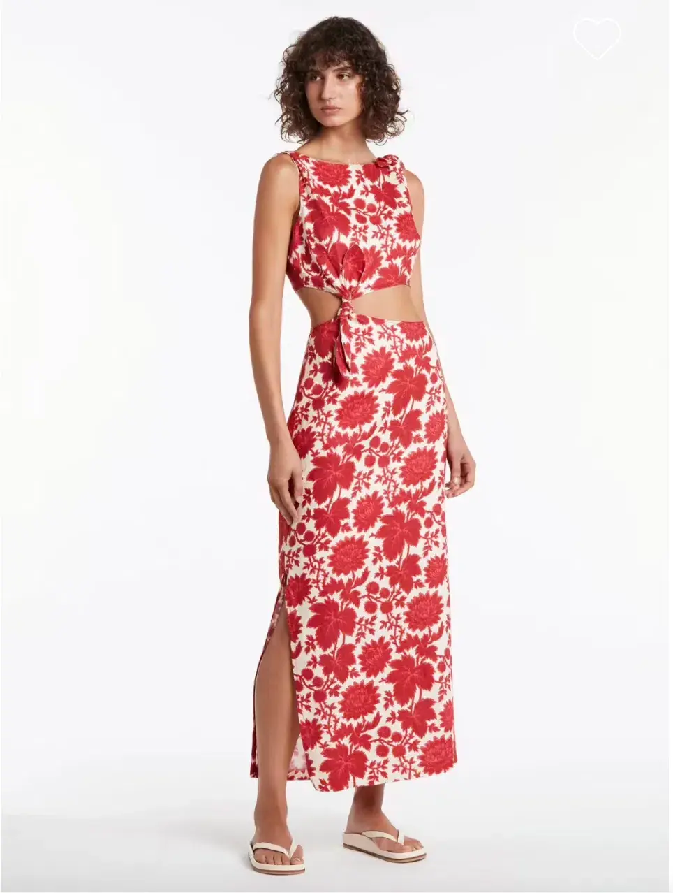 Sir the Label Cinta Knot Dress Valetina Print - Image 3