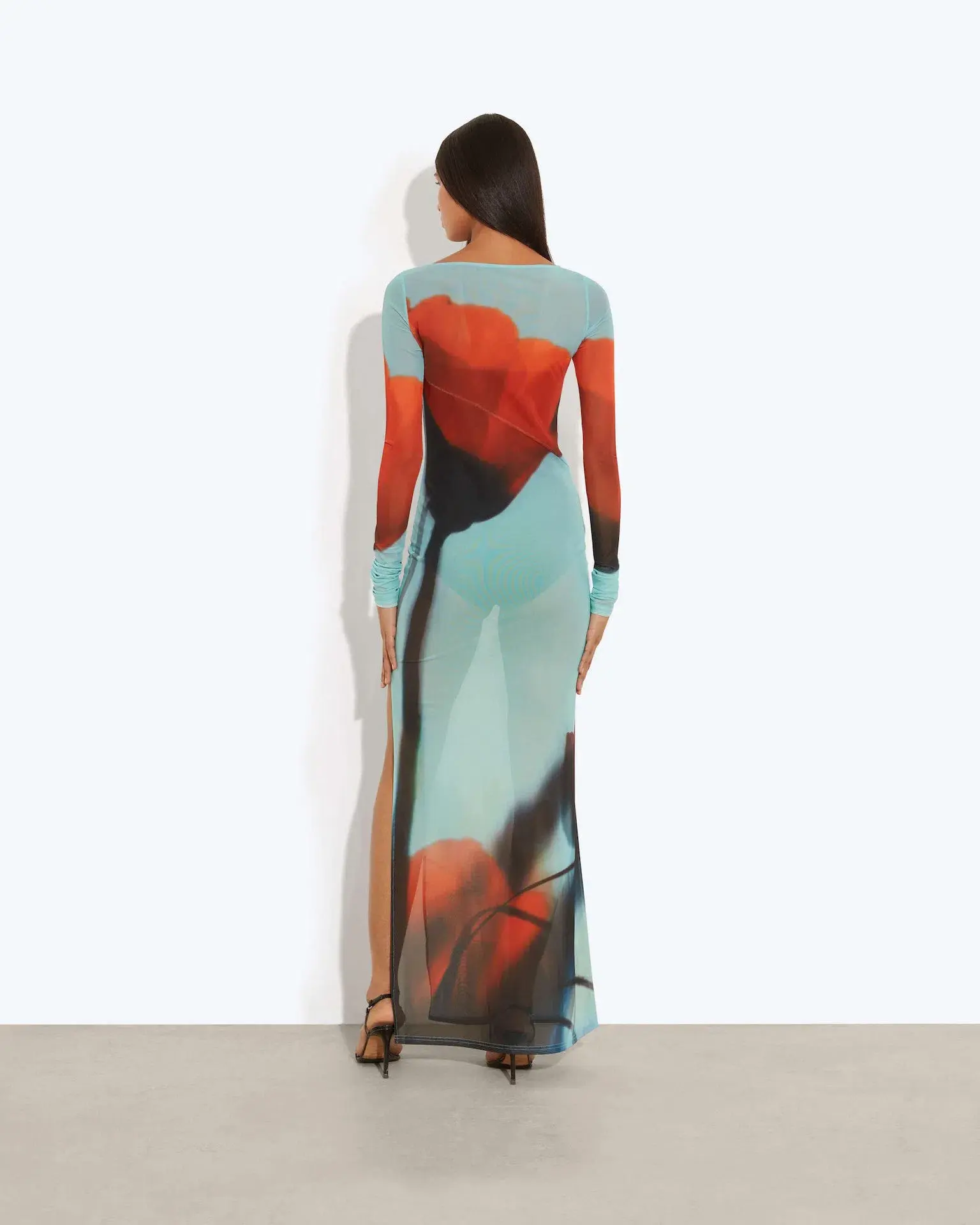 Rat & Boa Santino Maxi Dress in Tulip Print	Size S / AU 8 - Image 3