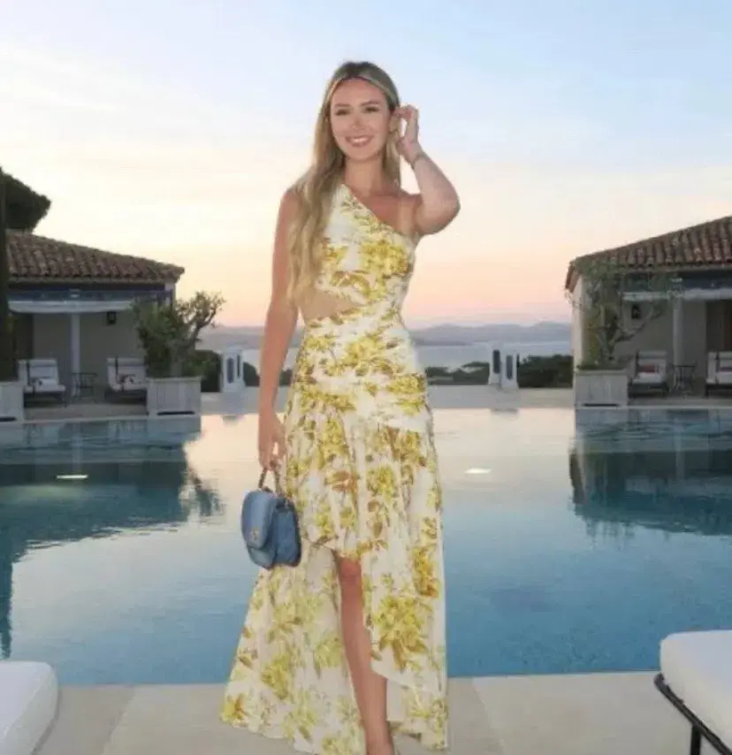 Zimmermann Golden Asymmetric Maxi Dress size 3 (12-14) - Image 1