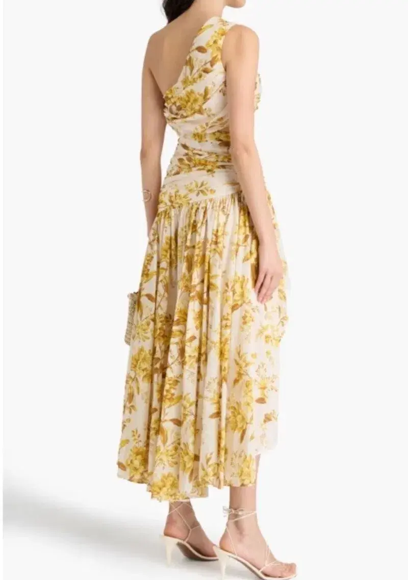 Zimmermann Golden Asymmetric Maxi Dress size 3 (12-14) - Image 3