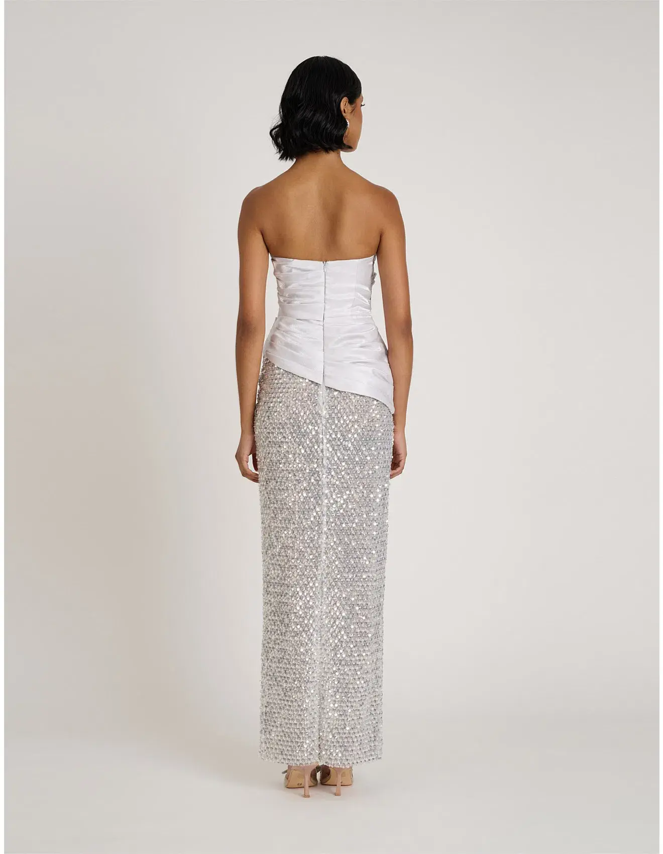 Eliya the Label Gia Maxi Gown Silver Size 8 - Image 4