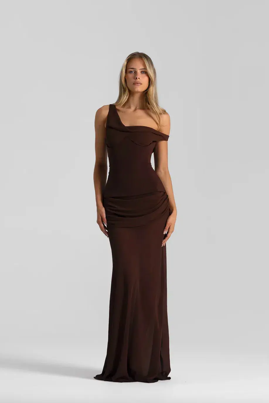 Natalie Rolt Cadence Maxi Gown Brown Size 8  - Image 1
