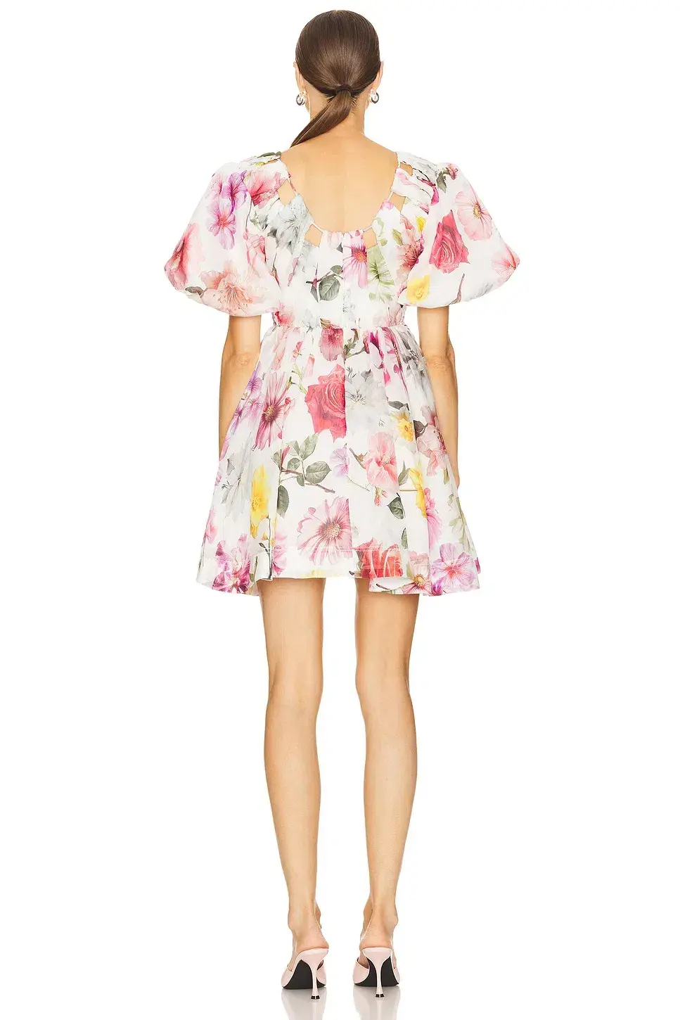 Aje Fleur Mini Dress Collage Floral Size 6 - Image 3