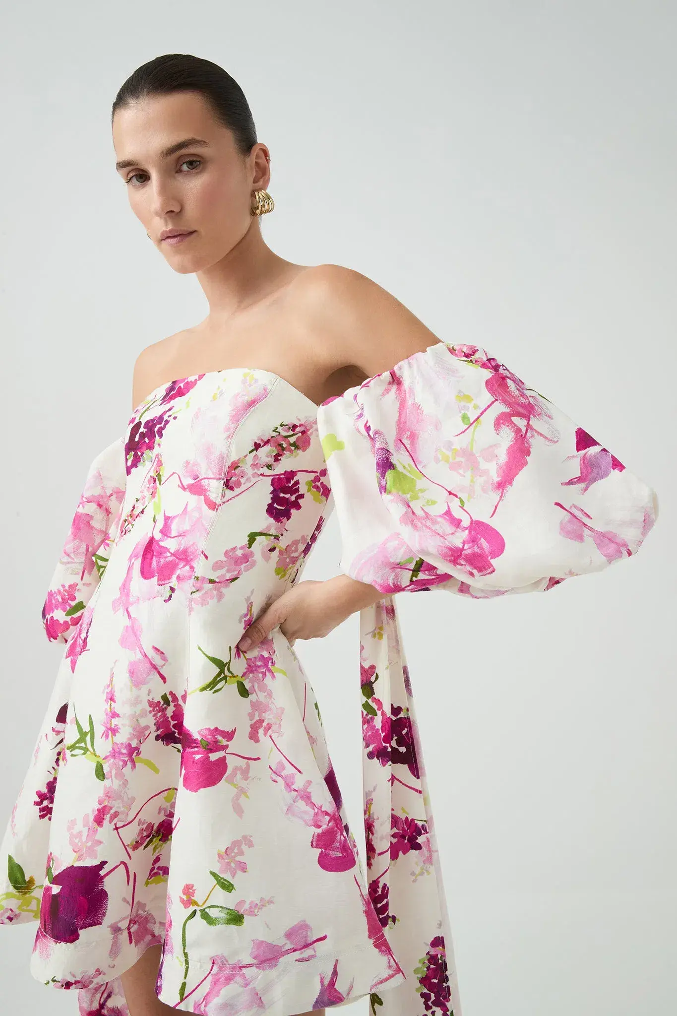 Aje Incarnation Mini Dress Fresh Flora Size AU 6 - Image 3