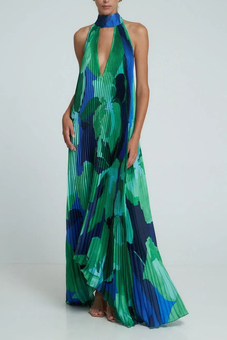 L'idee Opera Gown in Capri Green Size 8 - Image 2