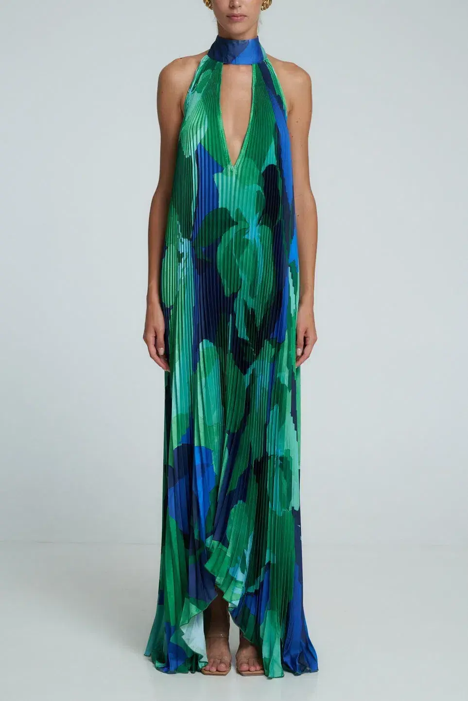 L'idee Opera Gown in Capri Green Size 8 - Image 1
