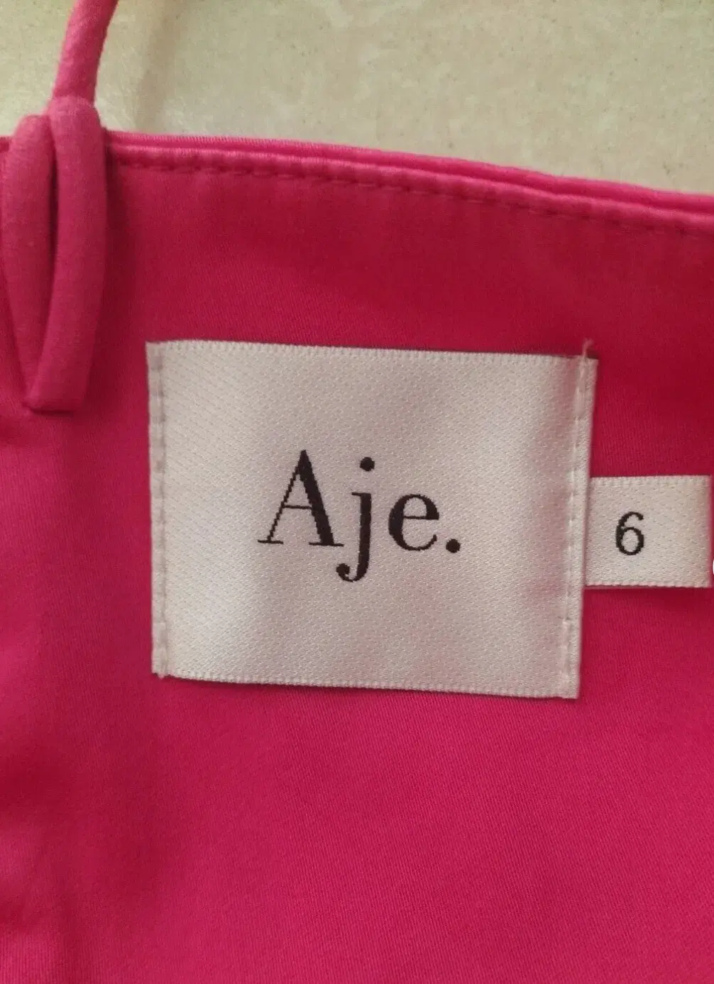 AJE Maya Tiered Mini Dress Fuchsia with side pockets AU 6 US 2 - Image 7