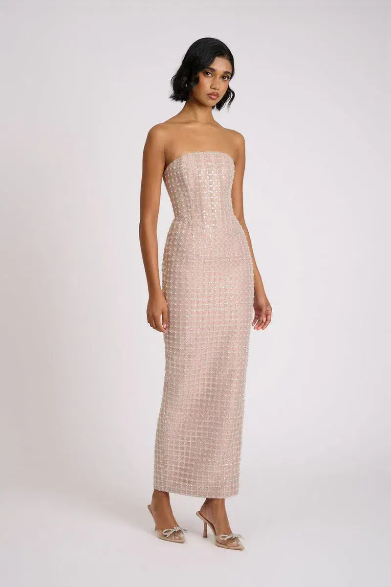Eliya The Label Peyton Maxi Dress Sequin Size XS / AU 6 for rent on The Volte - main image