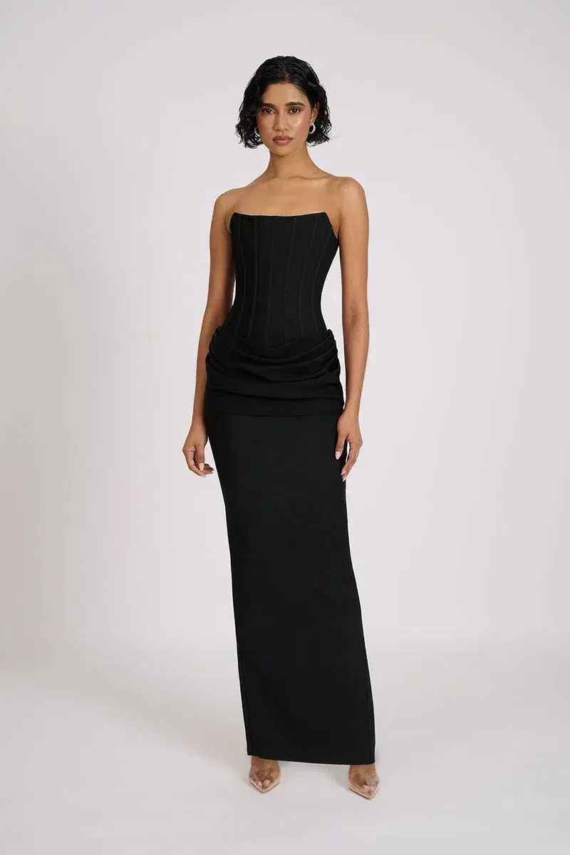 Eliya The Label Hilda Maxi Gown Black Size XS / AU 6 - Image 3