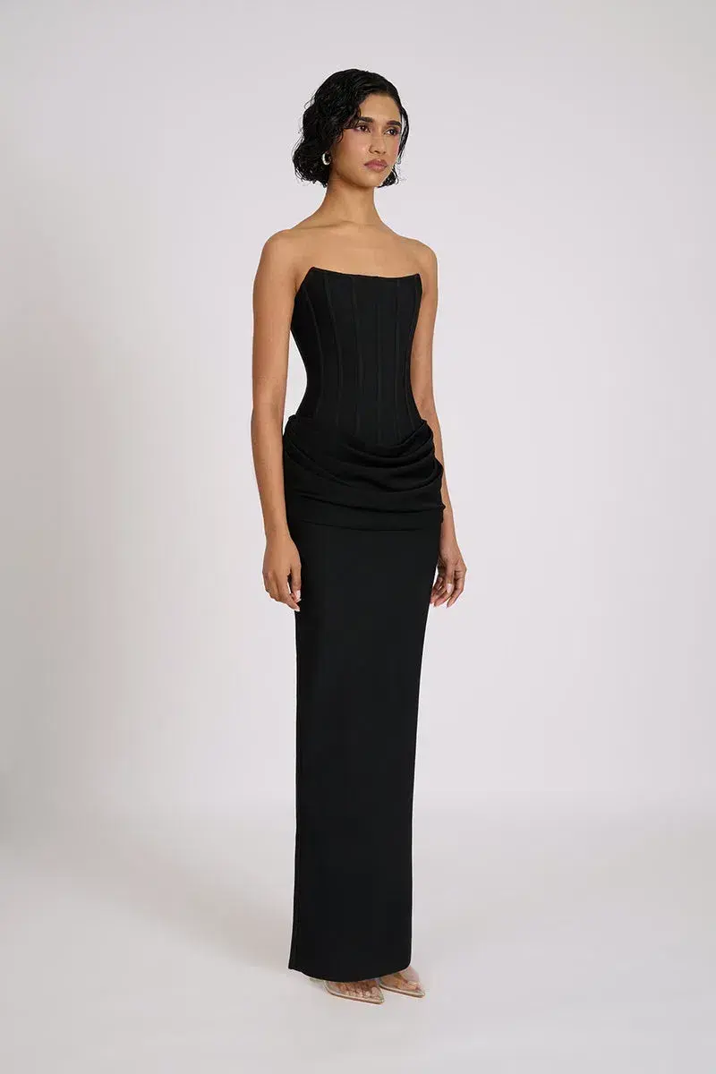 Eliya The Label Hilda Maxi Gown Black Size XS / AU 6 - Image 2