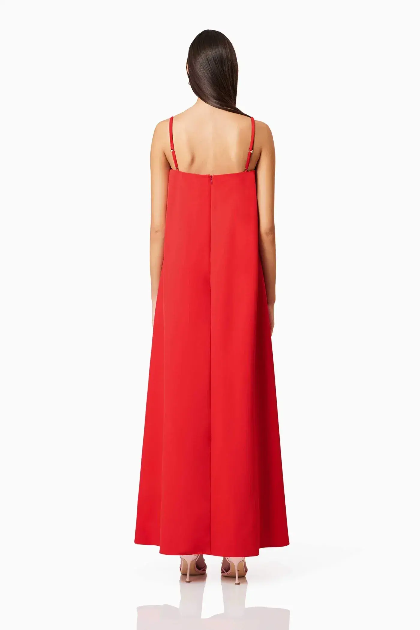 Elliat Buttercup Embroidered Maxi Dress In Red Size S / AU 8 - Image 2