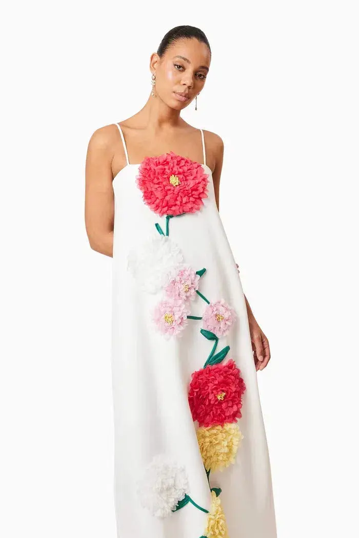 Elliatt  Buttercup Embroidered Maxi Dress White Size XS / AU 6 - Image 2