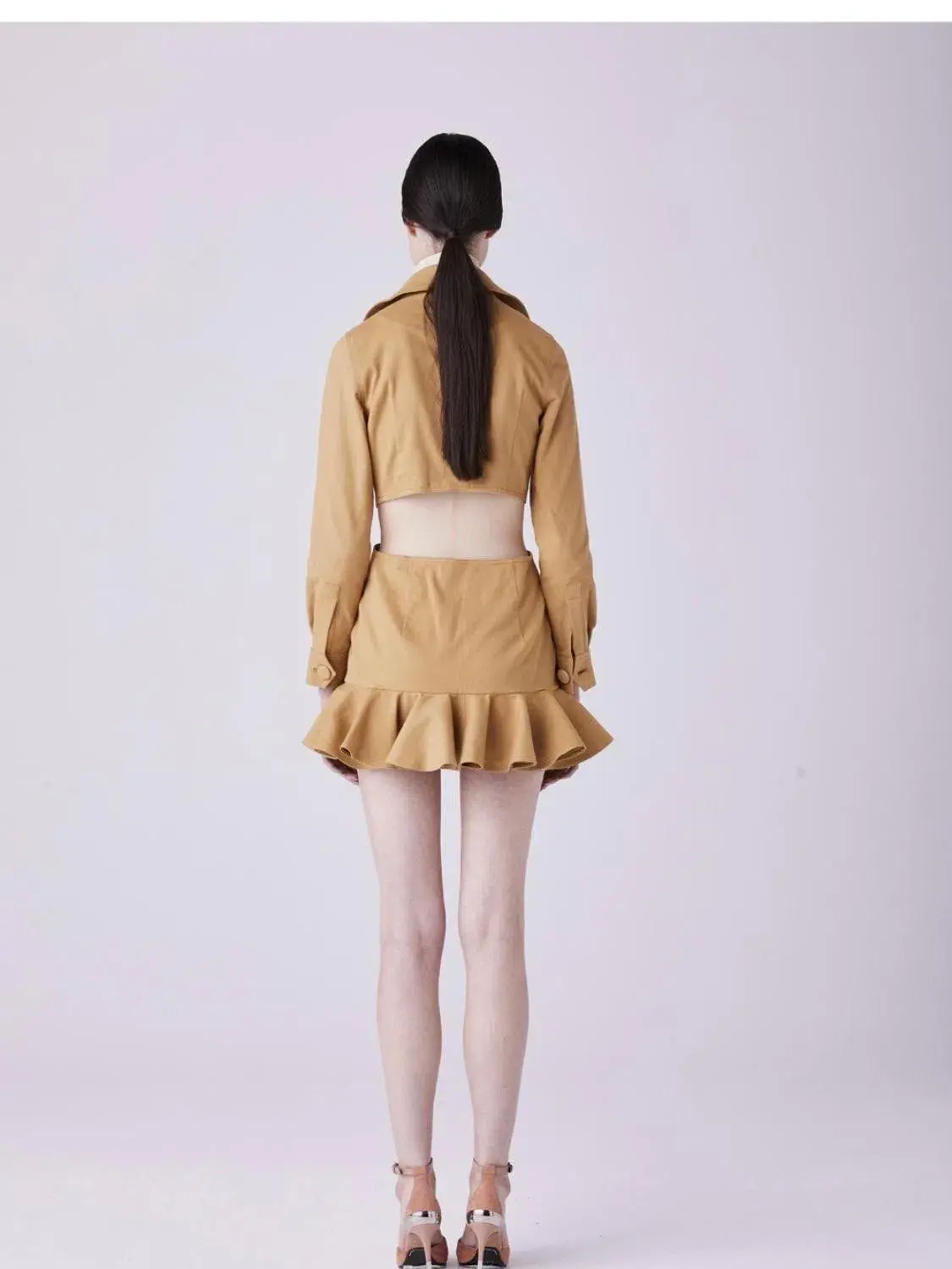 Atoir One Last Time Mini Dress Mustard Yellow Size 10   - Image 2