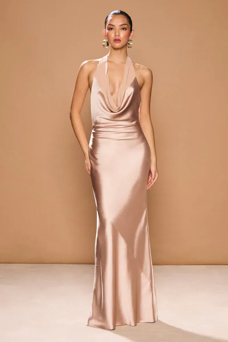 Sonya Moda Sondrio Dress Champagne Gold Size M/Au 10  - Image 1