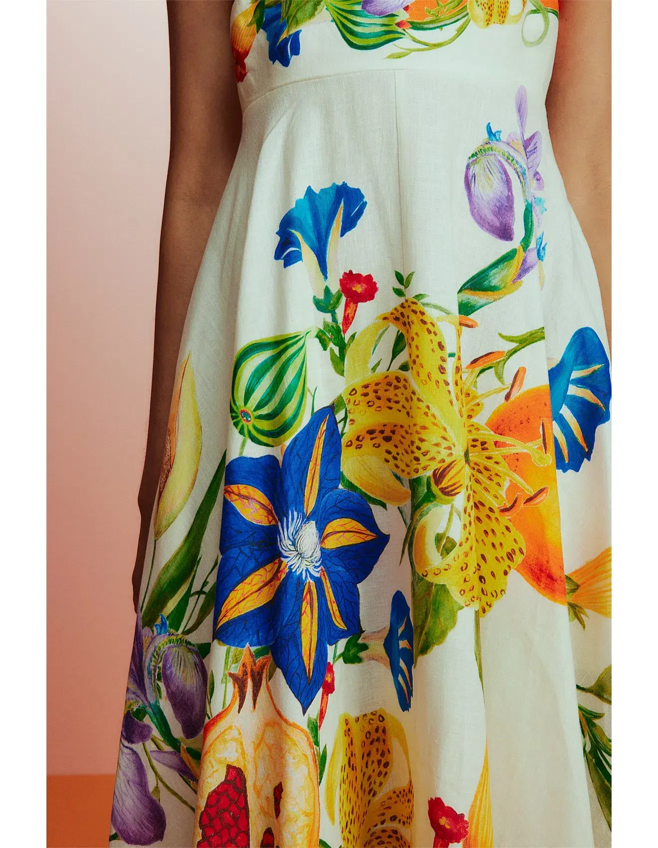 Alemais Flores Midi Sundress Multi Floral Size 10 - Image 2
