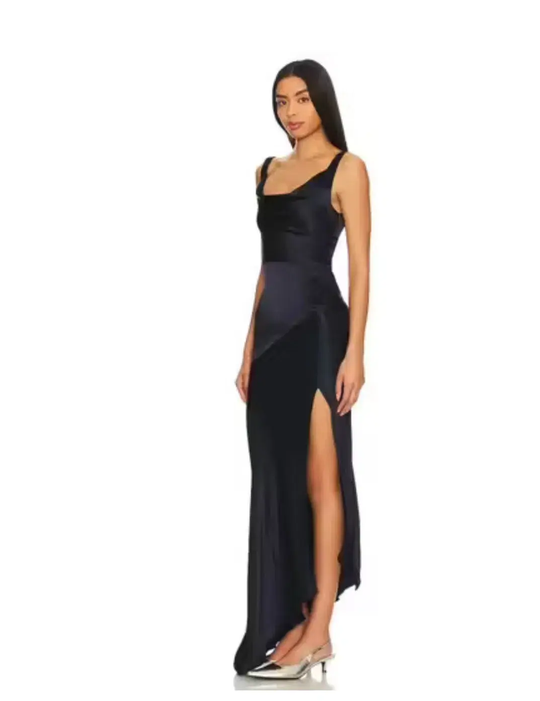 BEC & BRIDGE MOON DANCE COWL DRESS NAVY BLUE SIZE 8 - Image 1