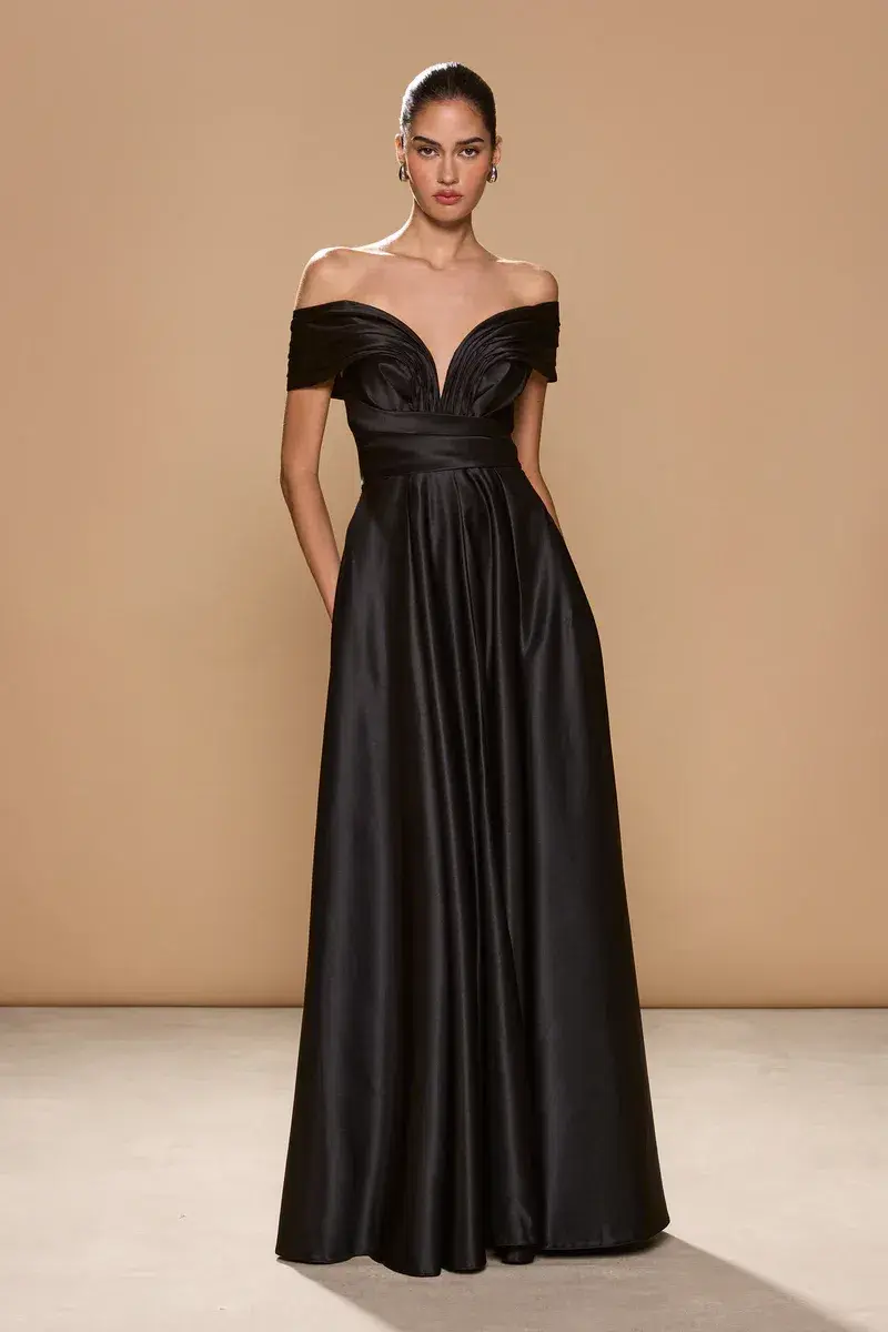 Sonya Moda Elara Gown Black Size S/AU 8 - Image 2
