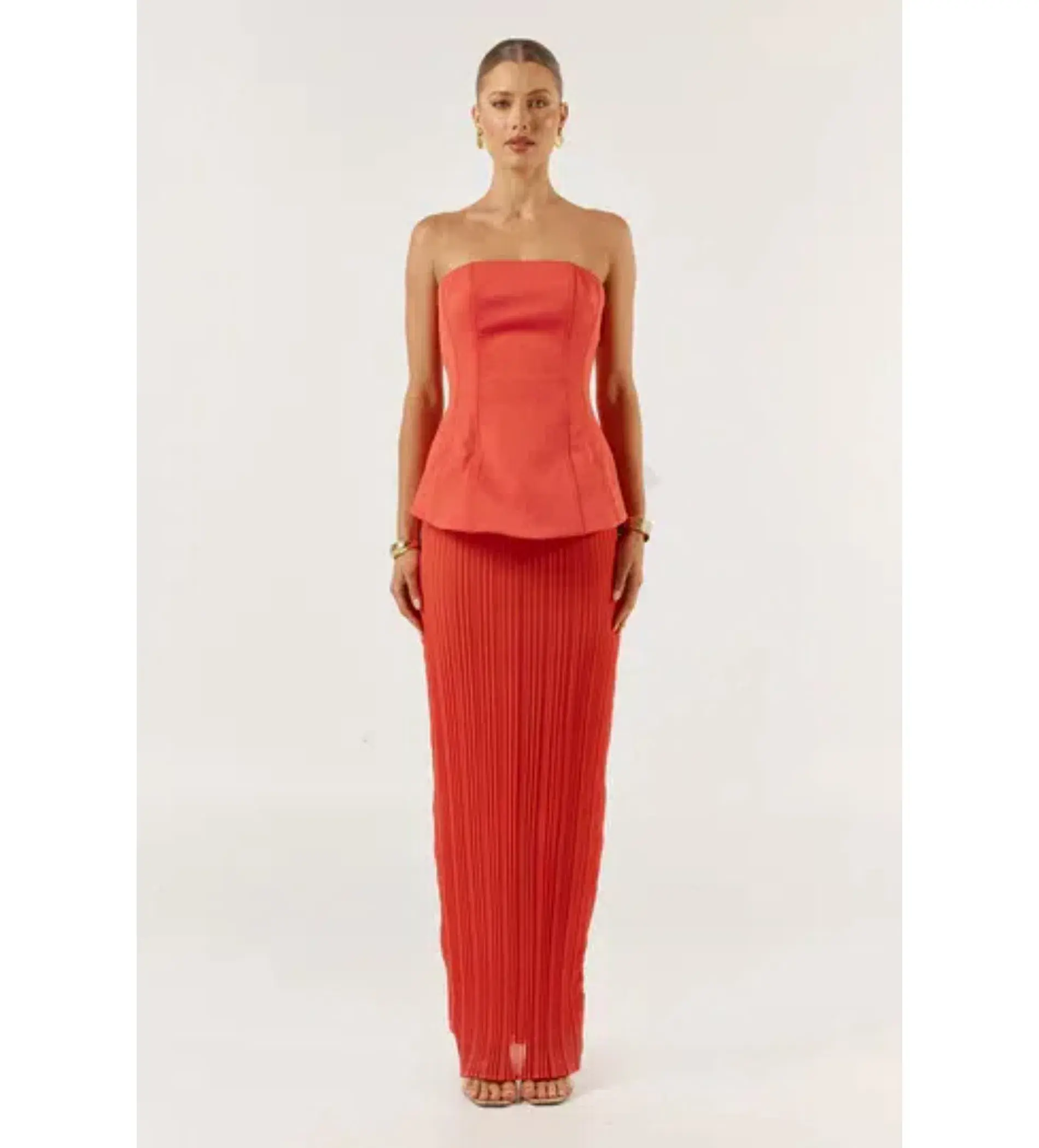 She is Olla Marcelle Maxi Dress in Tangerine Size M/AU 10 - Image 1