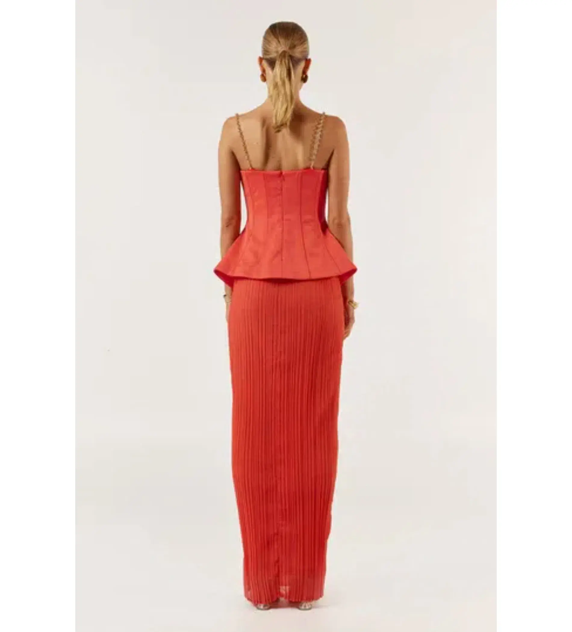 She is Olla Marcelle Maxi Dress in Tangerine Size M/AU 10 - Image 4