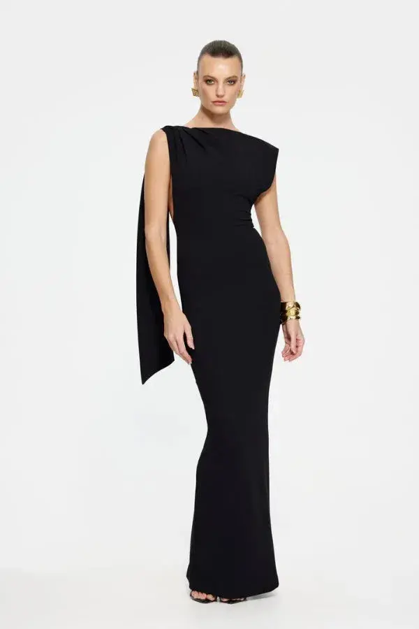 Effie Kats Audrey Gown in Black Size 10 - Image 1