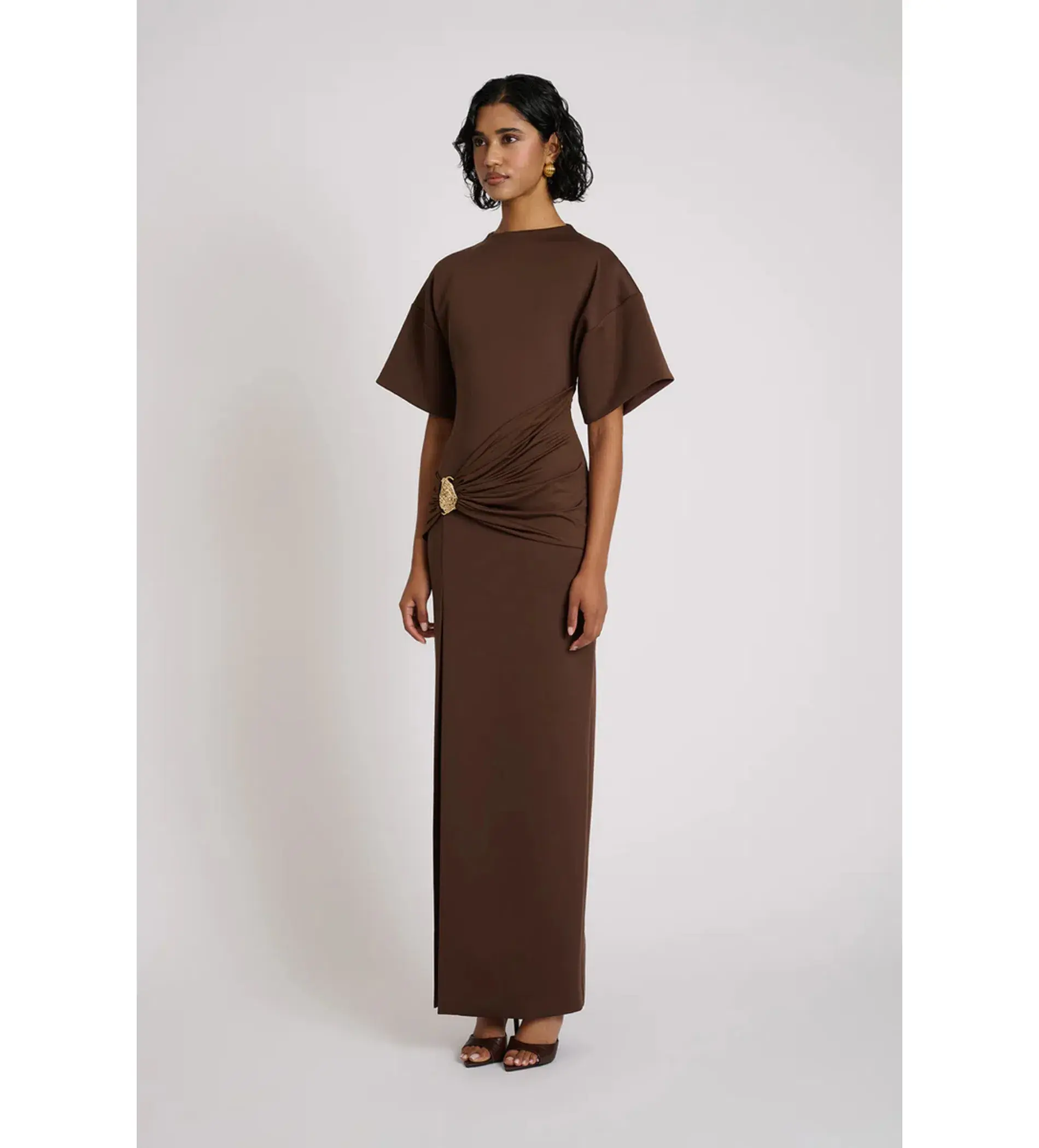 Eliya the Label Aldo Maxi Dress in Chocolate Size 14 - Image 5