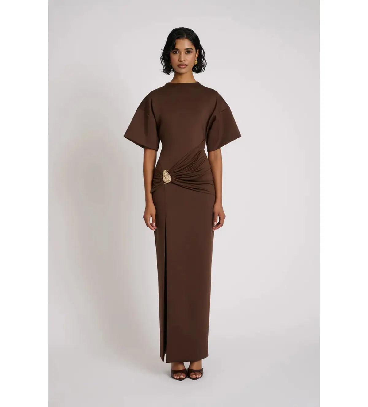 Eliya the Label Aldo Maxi Dress in Chocolate Size 14 - Image 1