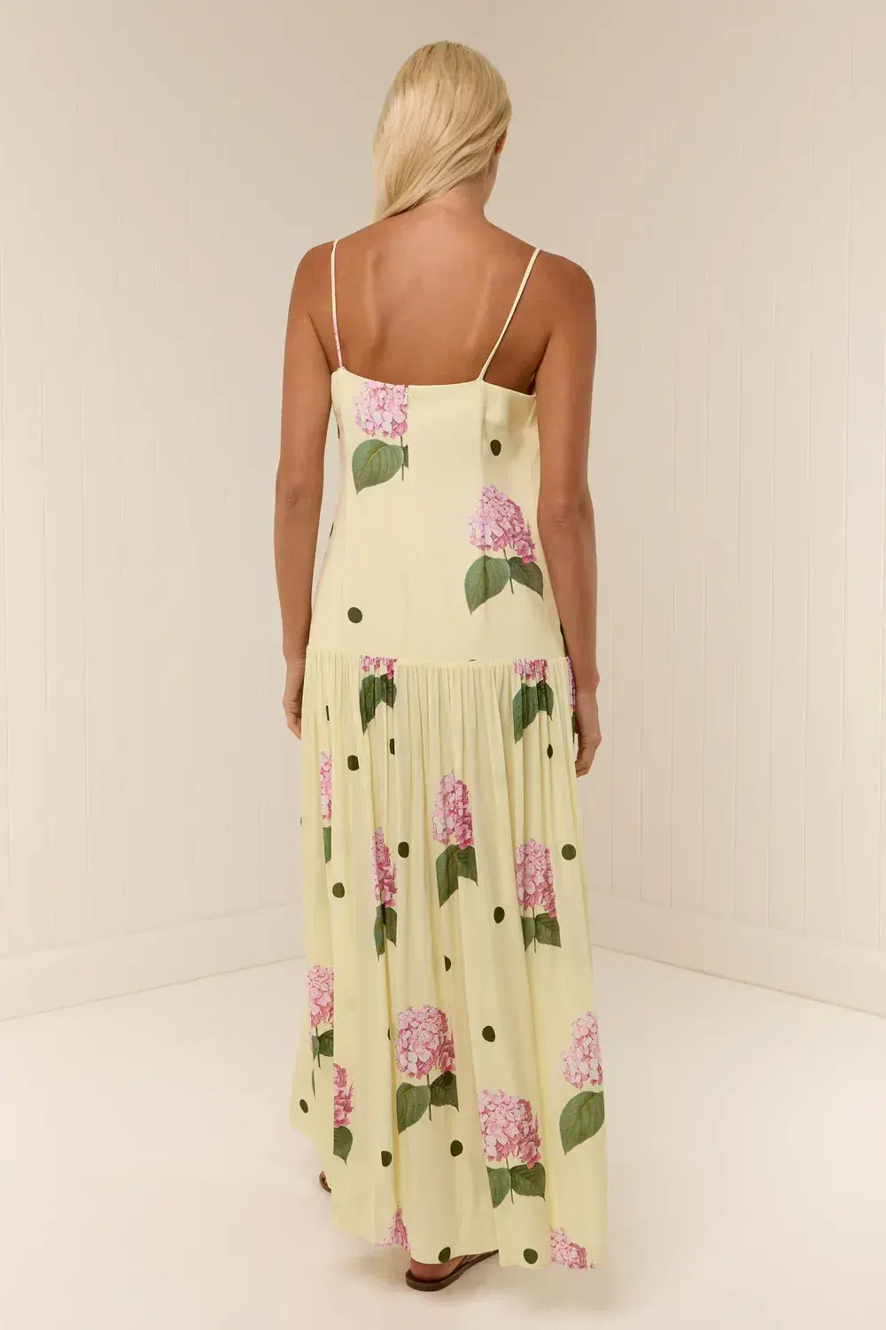Palm Noosa Dropped Waist Bianca Dress Floral Size 8  for rent on The Volte - main image