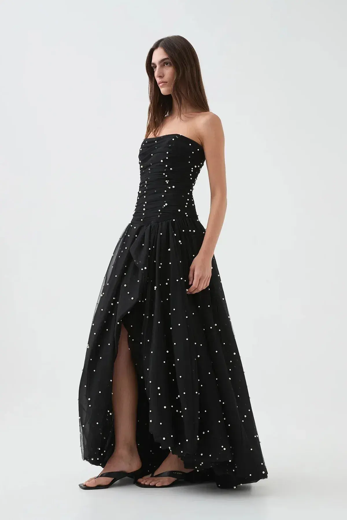  Aje Juniper Gown Black Size 6 - Image 4