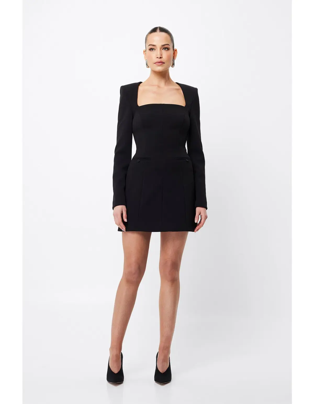 Mossman Origin Mini Dress Black Size 8 - Image 1