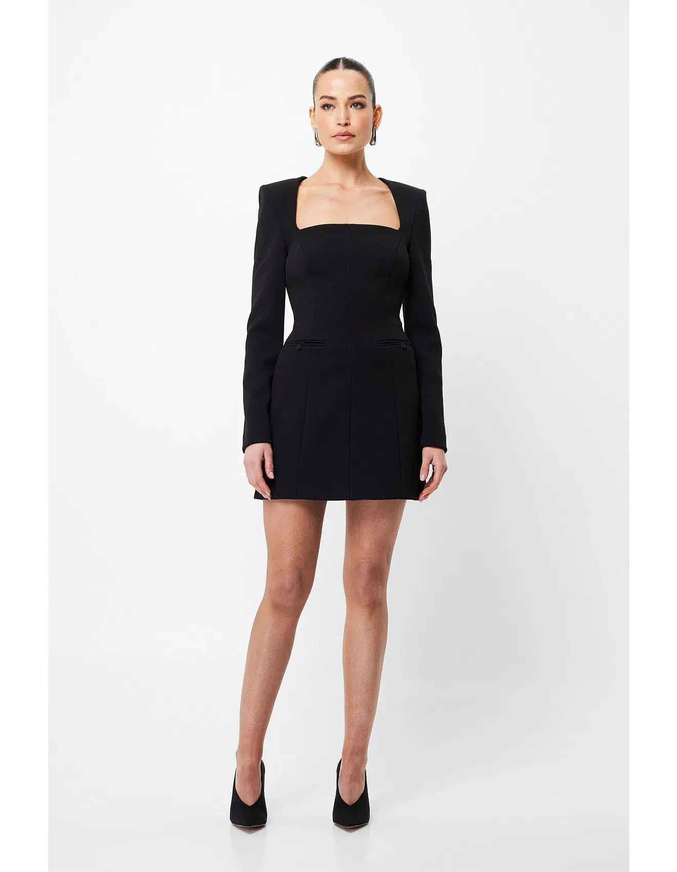 Mossman Origin Mini Dress Black Size 8 - Image 1