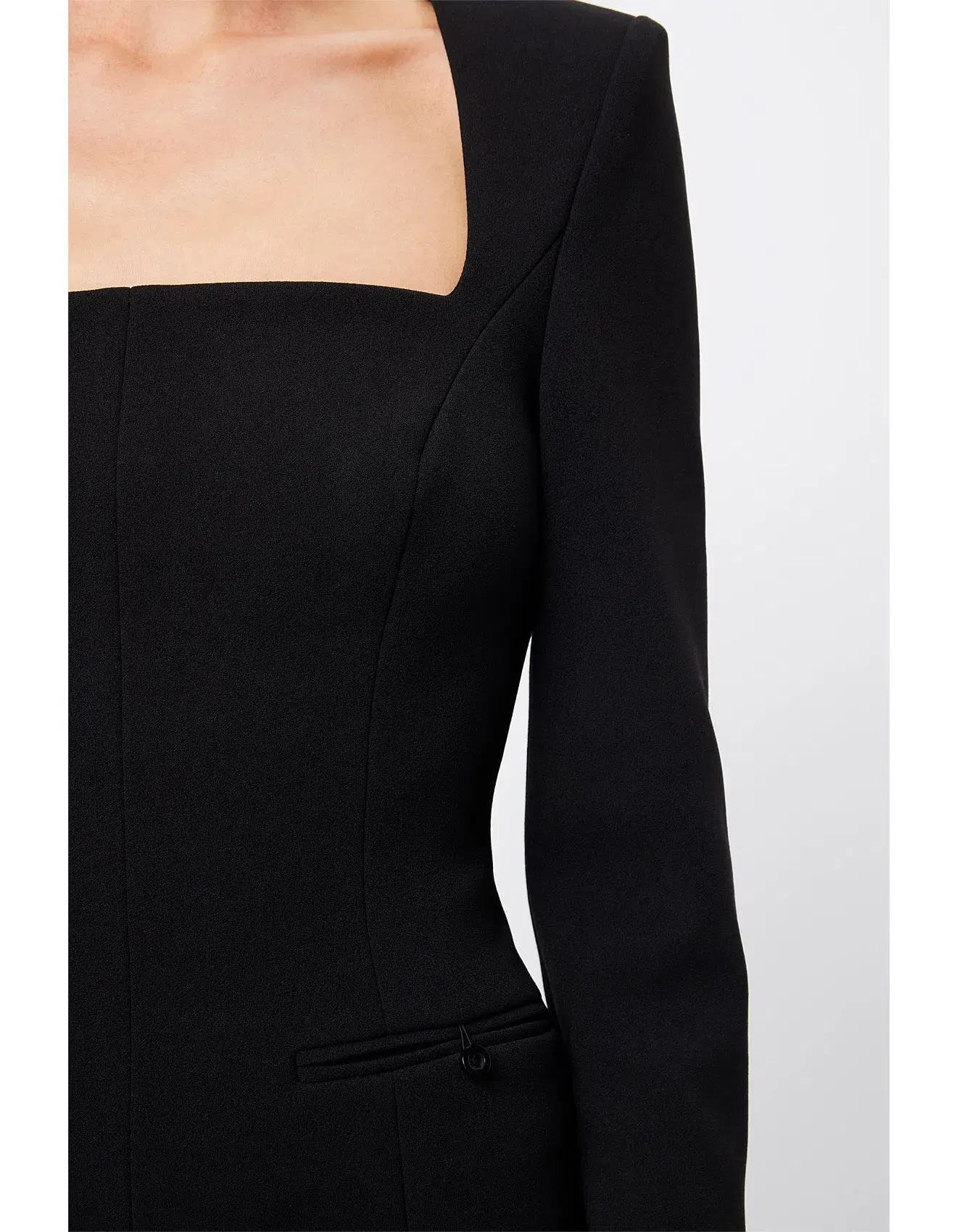 Mossman Origin Mini Dress Black Size 8 - Image 3
