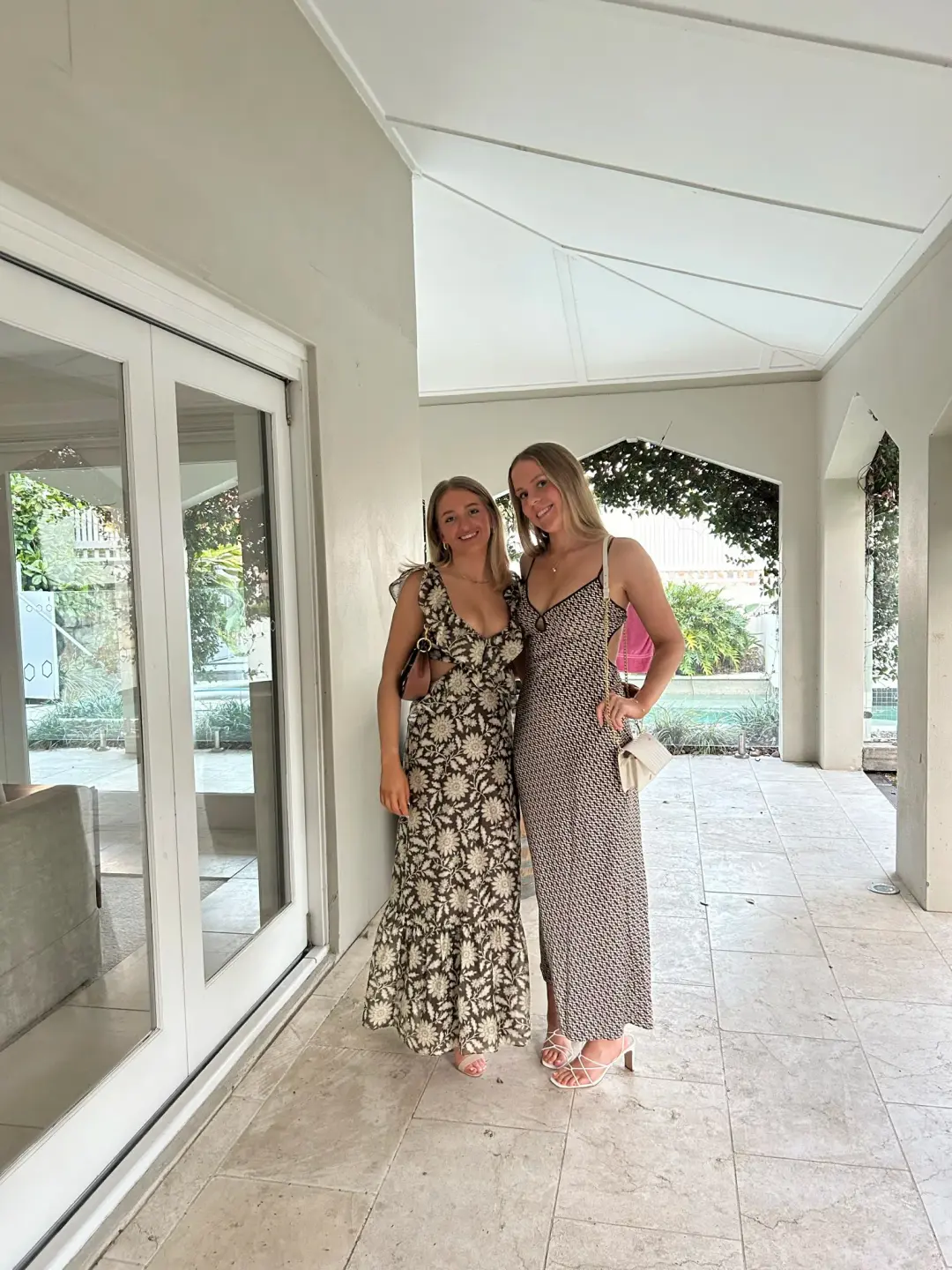 Bec & Bridge Aztec Design (brown/white) Maxi Dress Size AU8 for rent on The Volte - main image