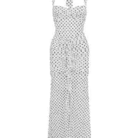 Runaway The Label Tallula Maxi Dress White Polka Dot size Medium / 10 - Image 5