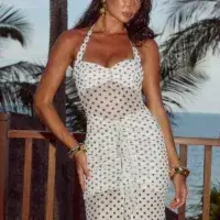 Runaway The Label Tallula Maxi Dress White Polka Dot size Medium / 10 for rent on The Volte - main image