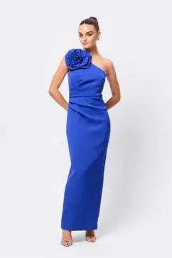 MOSSMAN DREAMSTATE MAXI DRESS / BLUE / SIZE 14 - Image 1