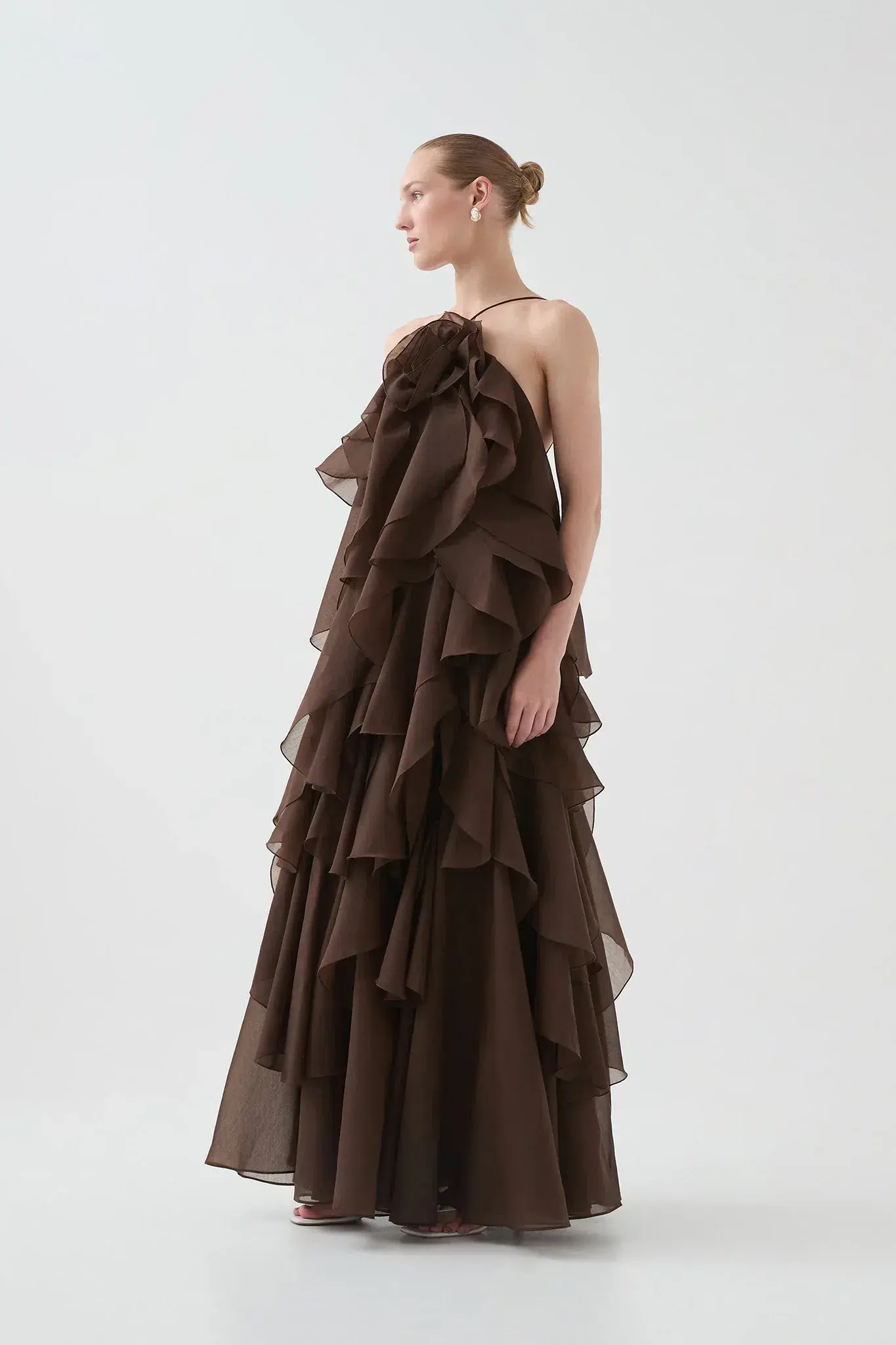 Aje Pandorea Layered Maxi Dress Size 8 - Image 4