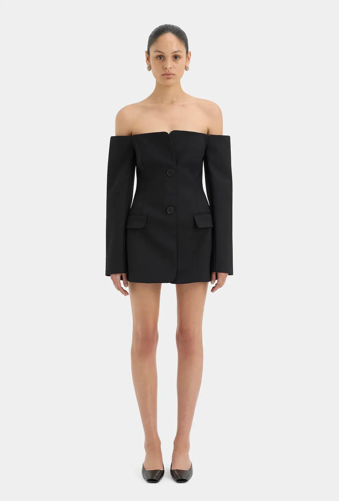 Sir the Label Sandrine Tailored Mini Black Size AU 6 - Image 1