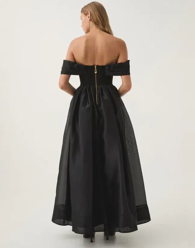 Aje Cordelia Corseted Maxi Dress Black Size AU 8 - Image 4