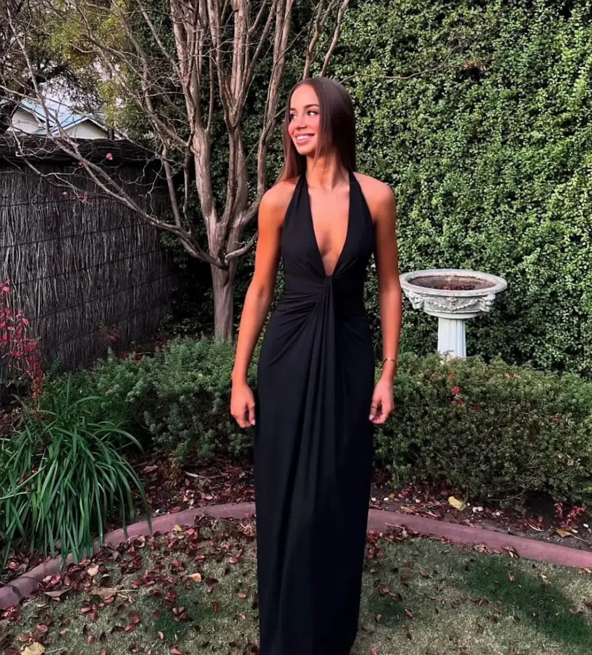 Bec & Bridge Tillie Drape Maxi Dress Black Size AU 8 - Image 1