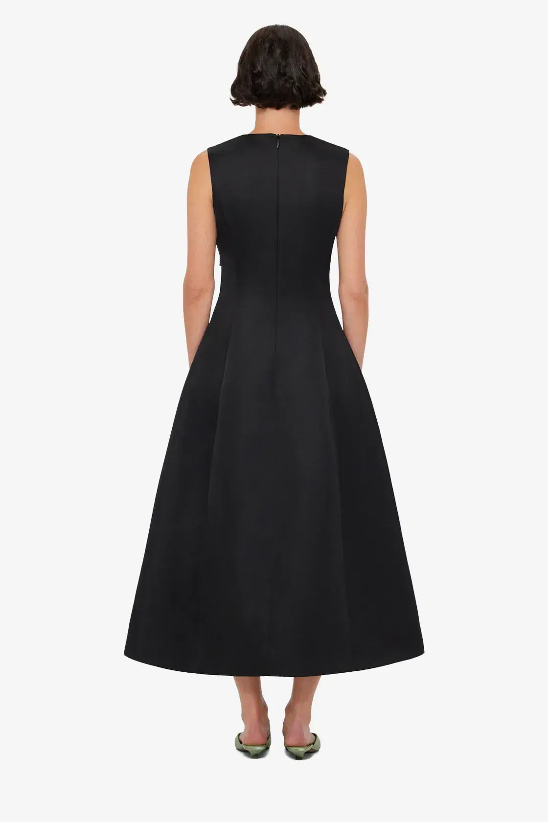Leo Lin Cleo Embellished Sleeveless Midi Dress Black Size AU 14 - Image 2