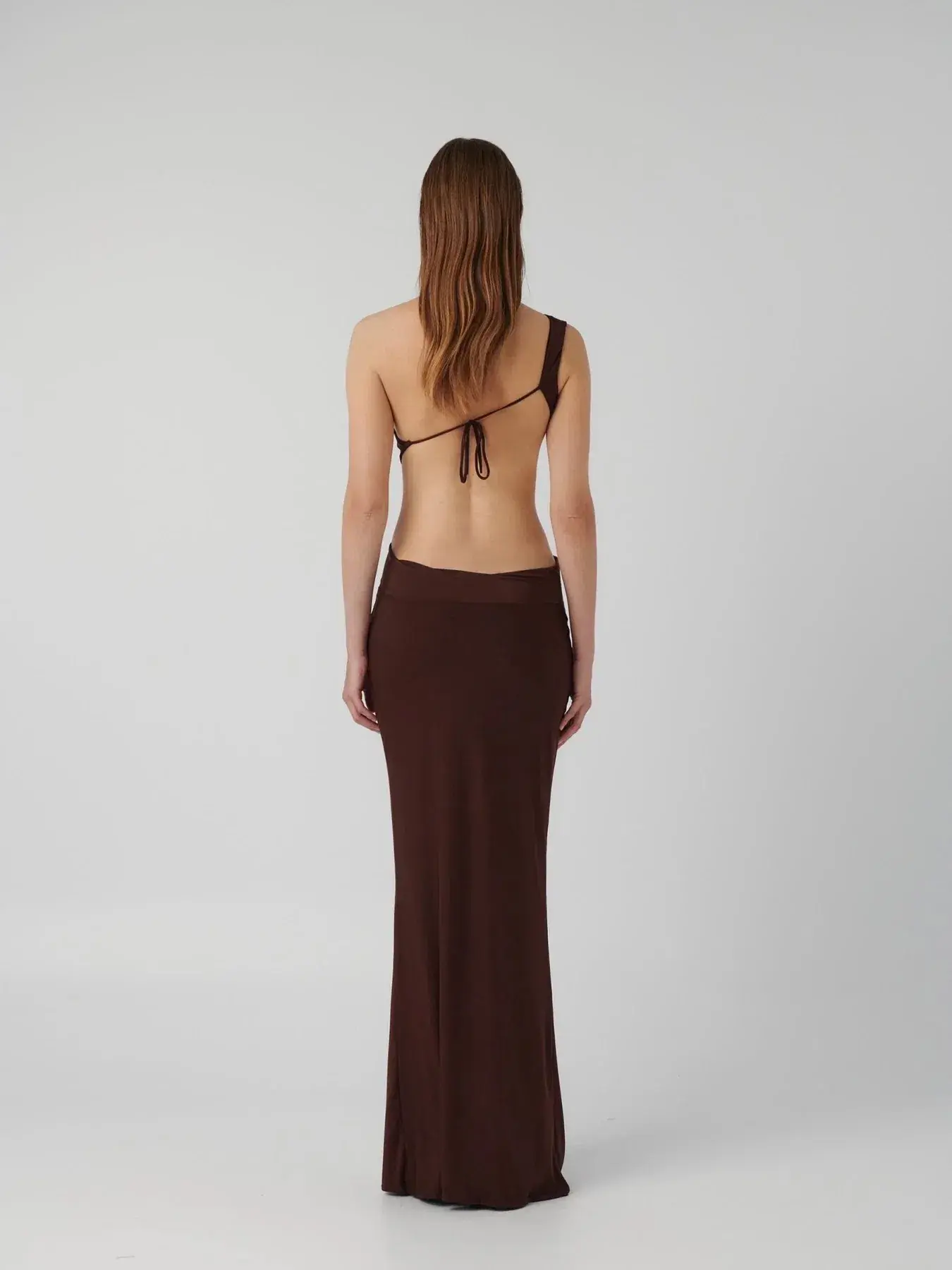 Effie Kats Hawlya Gown Cocoa Brown Size 8 (S) - Image 3