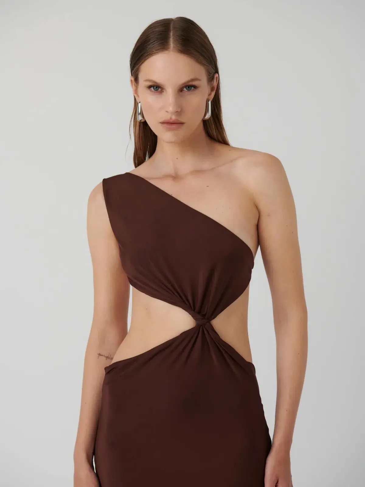 Effie Kats Hawlya Gown Cocoa Brown Size 8 (S) - Image 2