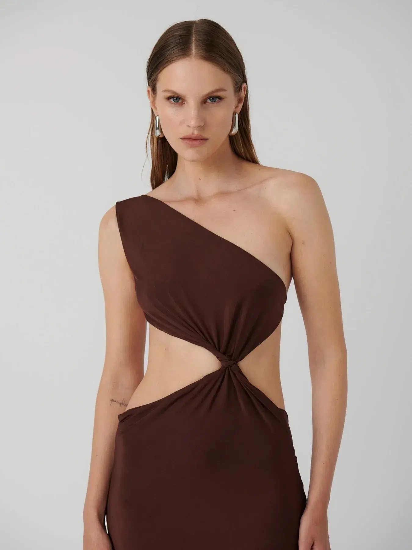 Effie Kats Hawlya Gown Cocoa Brown Size 8 (S) - Image 2