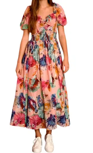 Trelise Cooper FishvOut Of Water Multi colured Size 16 Mxi Midi Dress - Image 1