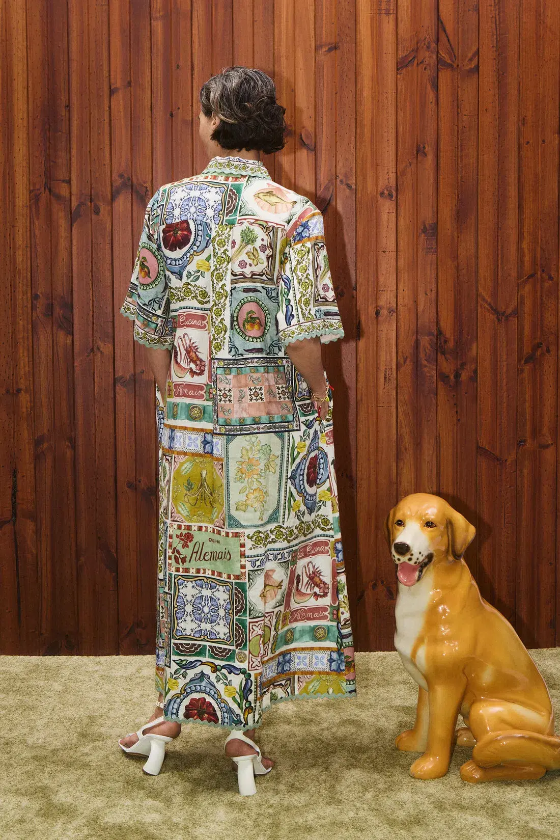 Alemais Tommasina Shirtdress Multi Size 14 - Image 3