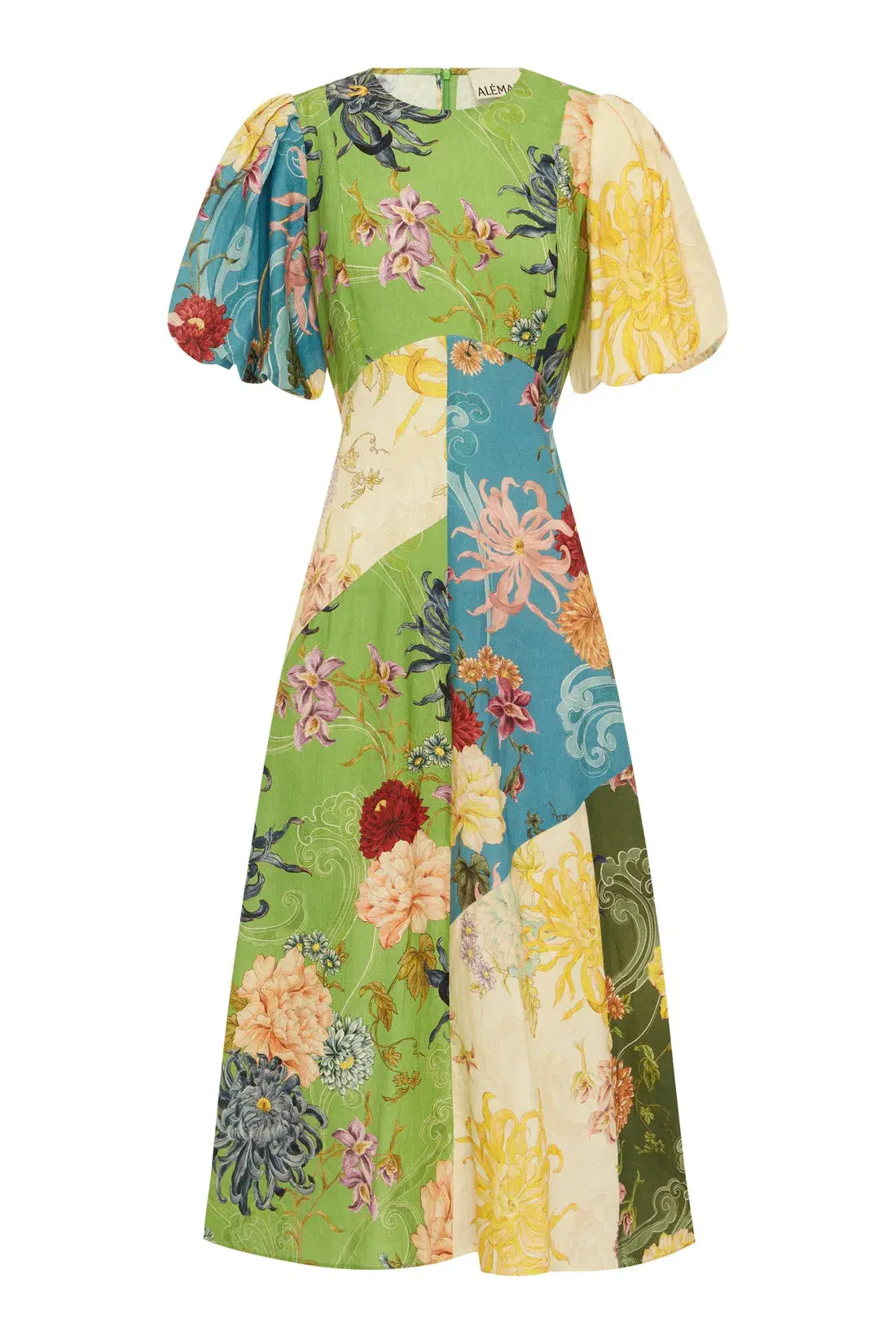 Alemais Avery Spliced Midi Dress  in Mulit colored Floral Print Size AU 4 - Image 5