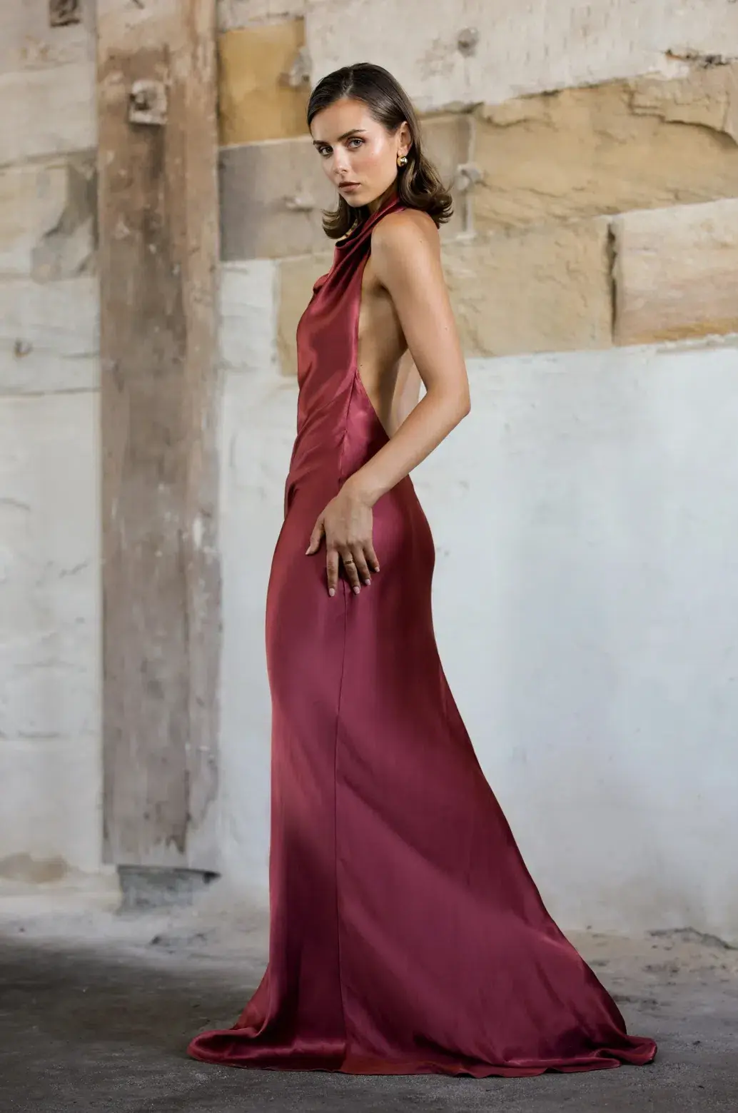 Arcina Ori Gaia Dress Plum Size S/AU 8 - Image 3