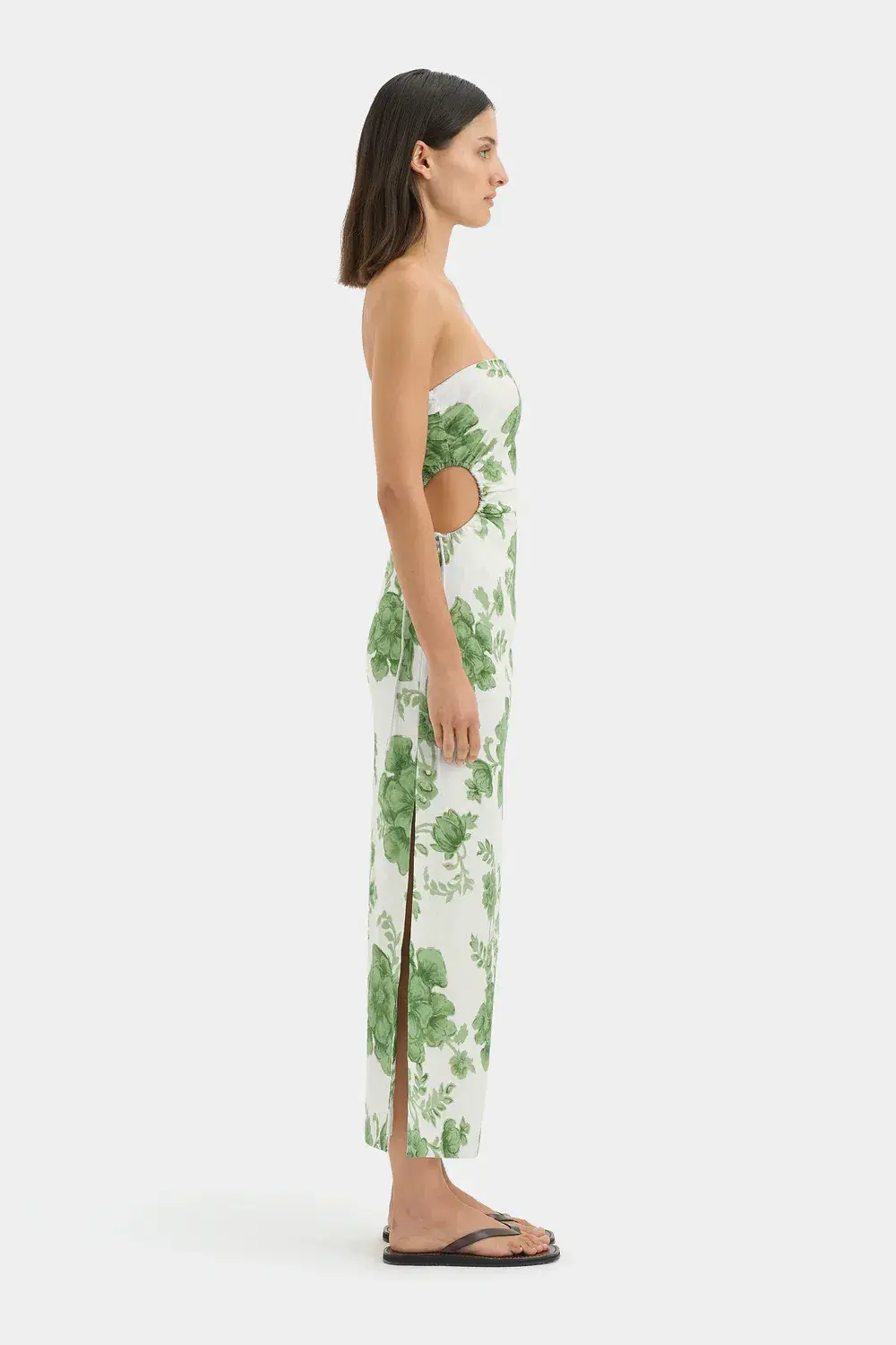 Sir Gardella Strapless Midi Dress for rent on The Volte - main image