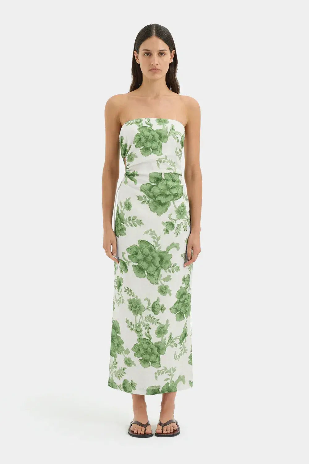 Sir Gardella Strapless Midi Dress for rent on The Volte - main image